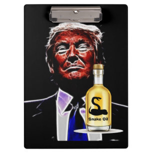 Schlangenöl-Verkäufer-Clipboard Klemmbrett