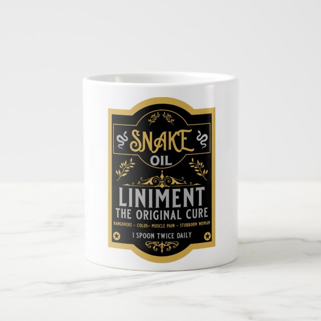 Schlangenöl Verkäufer lustige Geschenke für Verkäu Jumbo-Tasse (Vorderseite)