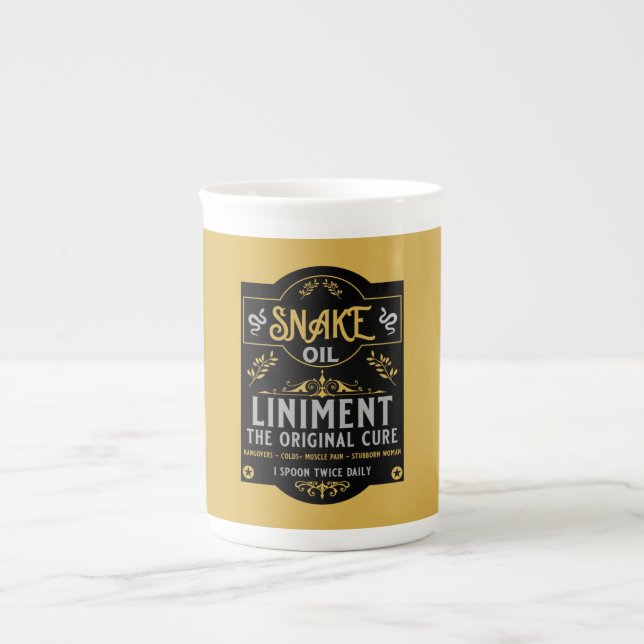 Schlangenöl Verkäufer lustige Geschenke für Verkäu Prozellantasse (Vorderseite)