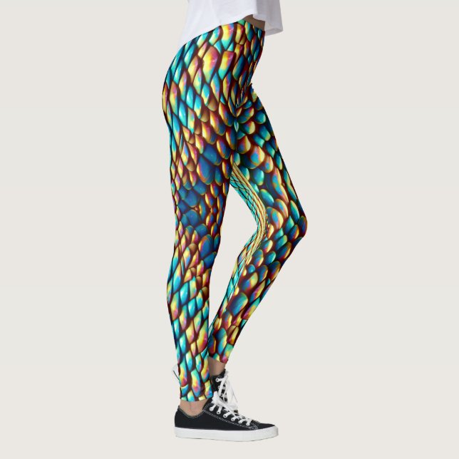 Schlangenoptik Schlangenhaut Leggings (Rechts)