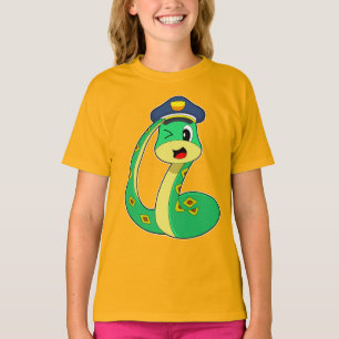 Schlangenpolizei Polizist T-Shirt