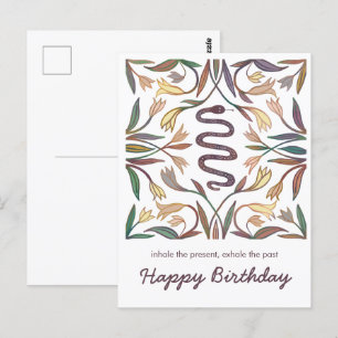 Schlangenranken Inspirierend Magisch Alles Gute zu Postkarte