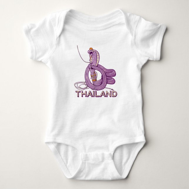 Schlangenrock in Thailand Baby Strampler (Vorderseite)