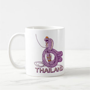 Schlangenrock in Thailand Kaffeetasse