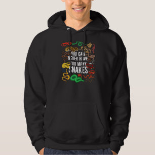 Schlangenschlange kann man nie zu viele Schlangen Hoodie