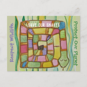 Schlangenschutz - Rett unsere Schlangen Postkarte