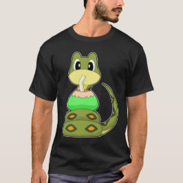 Schlangenstrand Kokosnuss Sommer T-Shirt