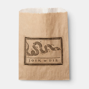 Schlangensymbol "Join or Die" von Benjamin Frankli Geschenktütchen