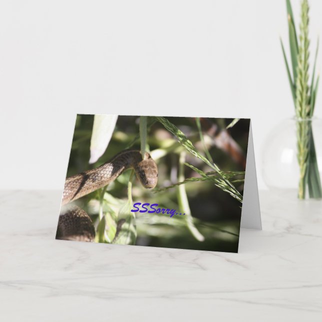 Schlangensympathie-Karte Karte (Vorderseite)