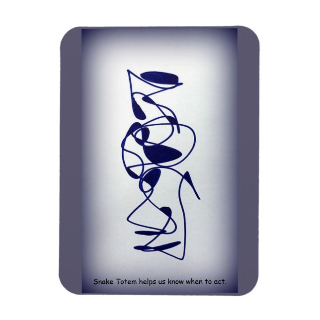 Schlangentotem Magnet (Vertikal)