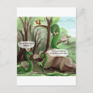 Schlangenzahnprobleme Lustig Postkarte