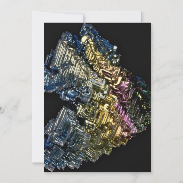 Schlanke Kristalle von nativen Bismuth (Vorderseite)