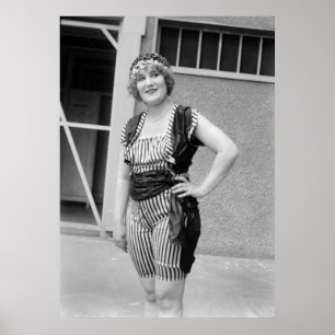 Schlanke Streifen der 20er Jahre Poster