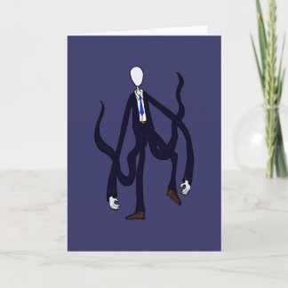 Schlanker Mann - Buch der Monster Halloween Karte