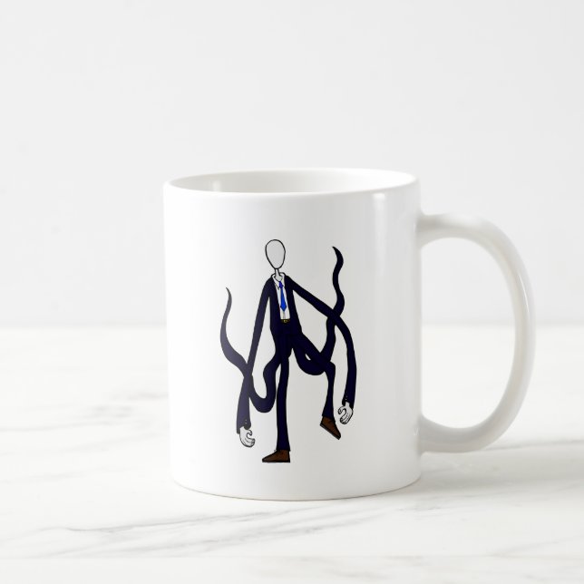 Schlanker Mann - Buch der Monster - Tasse (Rechts)