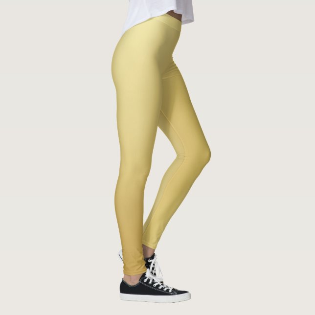 Schlankes Aussehen Soft Gold Gradient Leggings (Rechts)