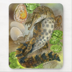 schlankes Krokodil Mousepad