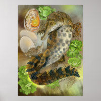 schlankes Krokodil