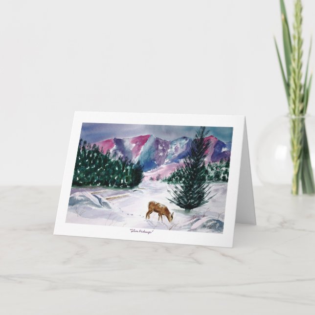 Schlankheitskarte Feiertagskarte (Vorderseite)