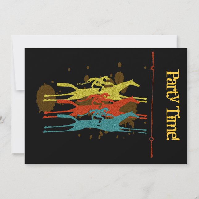 Schlauch, der Party Einladungen läuft (Vorderseite)