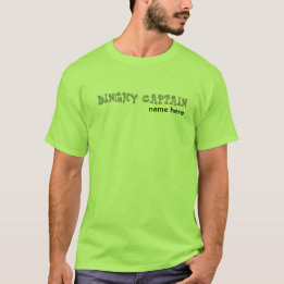 Schlauchboot-Kapitän personalisiert mit Namen T-Shirt