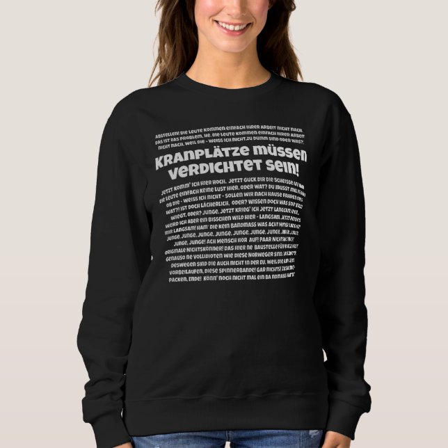Schläuche müssen komprimiert werden sweatshirt (Vorderseite)
