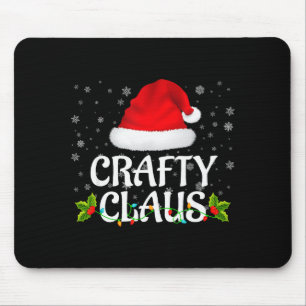Schlaue Claus Weihnachtslichter Santa Pyjama Famil Mousepad