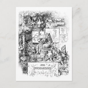 Schlaue Herr Fuchs Postkarte