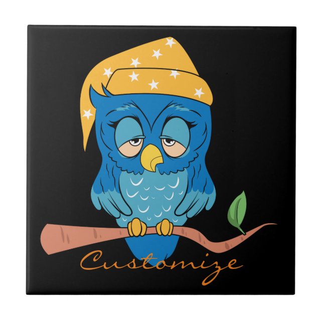 Schlaue Owl Thunder_Cove Fliese (Vorderseite)