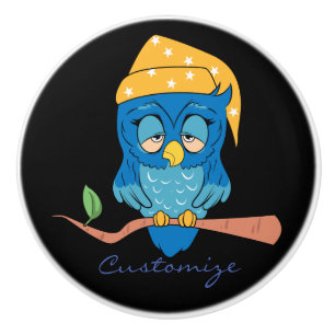 Schlaue Owl Thunder_Cove Keramikknauf