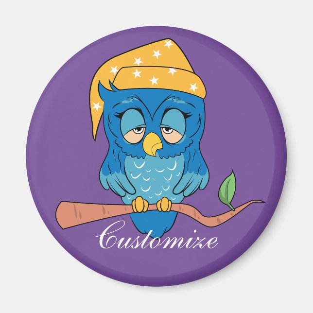 Schlaue Owl Thunder_Cove Magnet (Vorne)