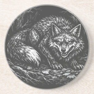 Schlauer Wald Fuchs — von BurnsInHell Getränkeuntersetzer