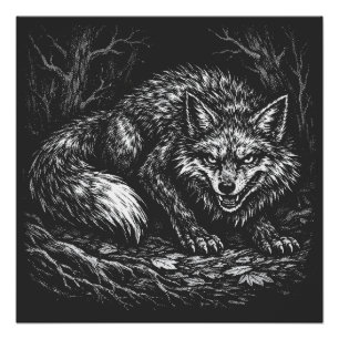 Schlauer Wald Fuchs — von BurnsInHell Poster