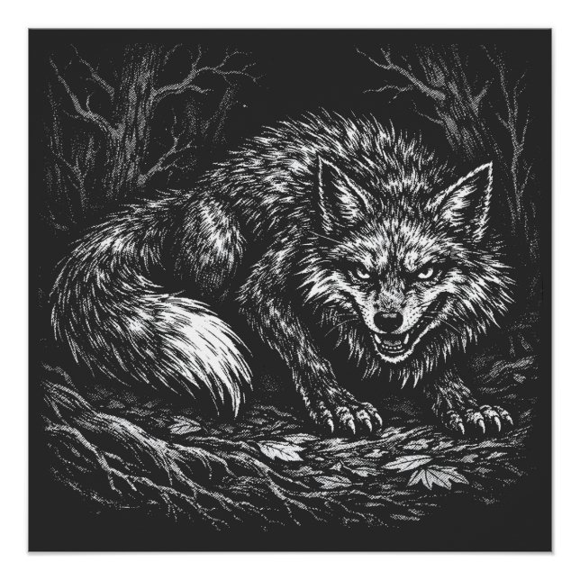 Schlauer Wald Fuchs — von BurnsInHell Poster (Vorderseite)