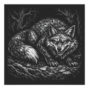 Schlauer Wald Fuchs — von BurnsInHell Poster