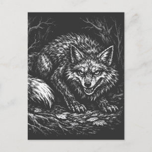Schlauer Wald Fuchs — von BurnsInHell Postkarte