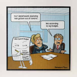 Schlaues Budget Funny Jigsaw Puzzle