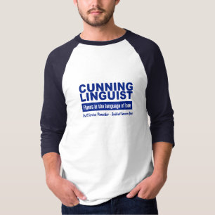 Schlaues Linguist-Shirt - wählen Sie Art, Farbe T-Shirt