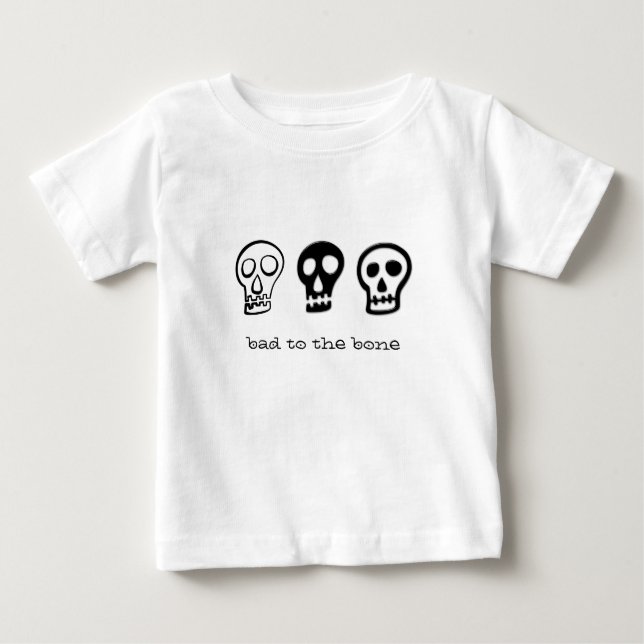 Schlecht am Knochen Baby T-shirt (Vorderseite)