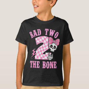 Schlecht bis auf die Knochen Geburtstag 2 Jahre al T-Shirt