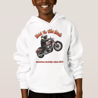 Schlecht bis auf die Knochen "Pugly Attitude" Pug Hoodie
