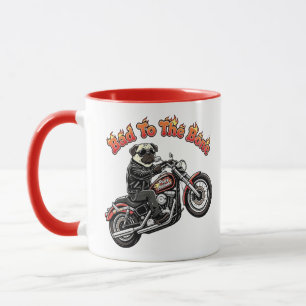 Schlecht bis auf die Knochen "Pugly Attitude" Pug Tasse