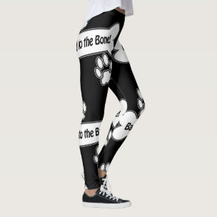 Schlecht bis Knochen mit Knochen und Paaren Leggings