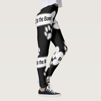 Schlecht bis Knochen mit Knochen und Paaren Leggings