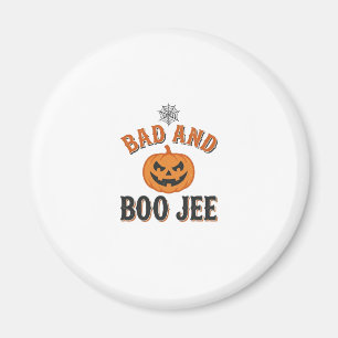 Schlecht und Boo Jee Halloween-Kürbis-Grafik_1 Magnet