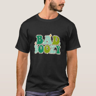 Schlecht und bozy Retro Leopard St Patrick Day Fun T-Shirt
