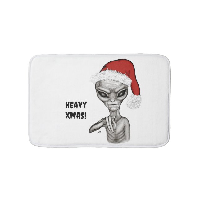 Schlechte Alien, schwere Weihnachten! Badematte (Vorderseite)