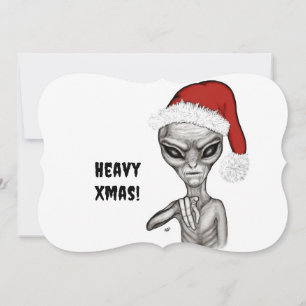 Schlechte Alien, schwere Weihnachten! Feiertagskarte