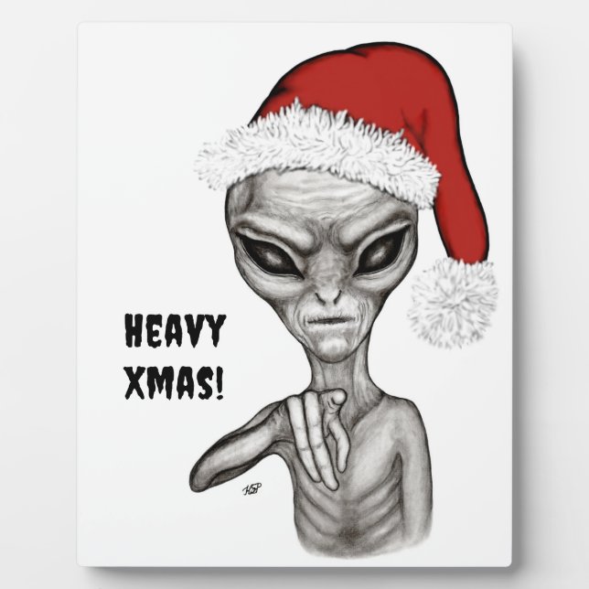 Schlechte Alien, schwere Weihnachten! Fotoplatte (Vorderseite)
