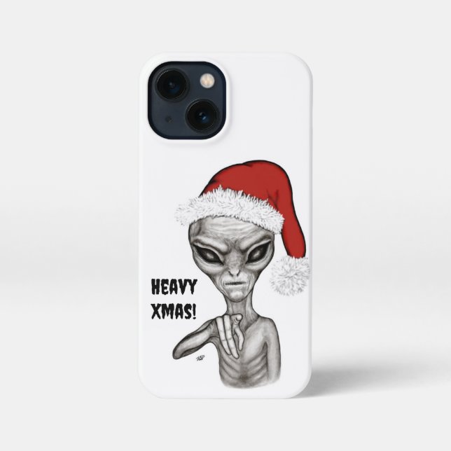 Schlechte Alien, schwere Weihnachten! iPhone Hülle (Rückseite)